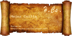 Heinz Csilla névjegykártya